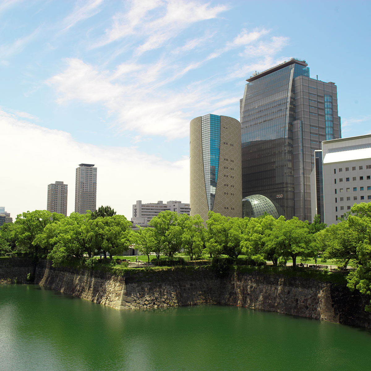 大阪城の谷町四丁目川の入り口