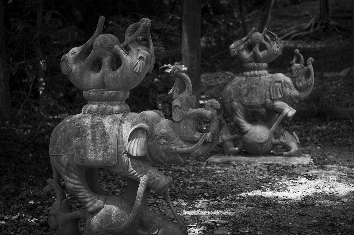 公園内の謎の像