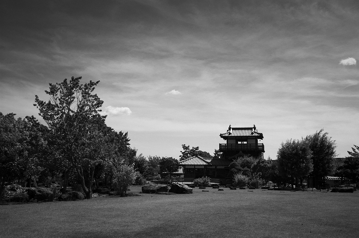 池田城跡公園の庭園