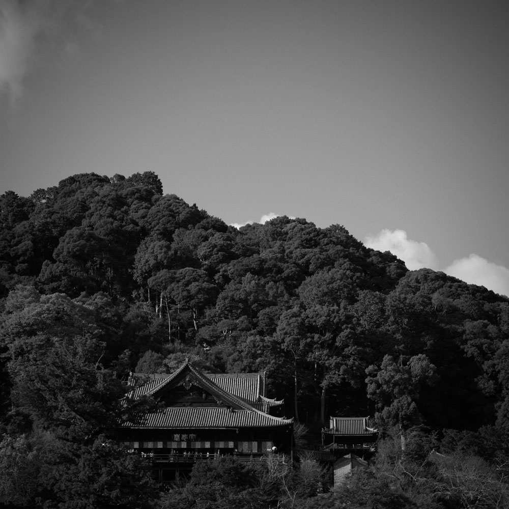 長谷寺本堂の見える風景