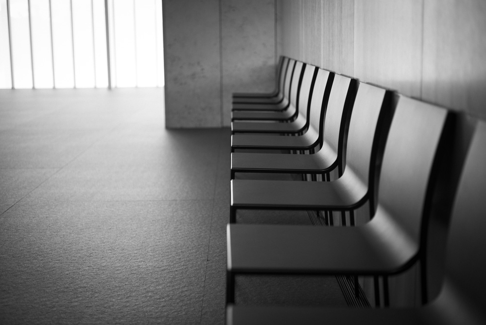 博物館内の椅子