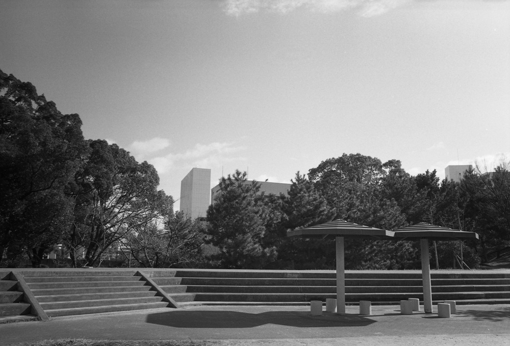 天保山の山頂の広場