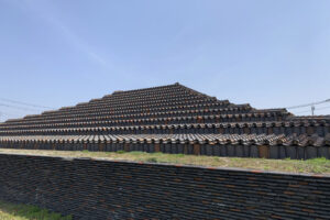 大阪府堺市にある復元された土塔の史跡を撮影に行ってきた