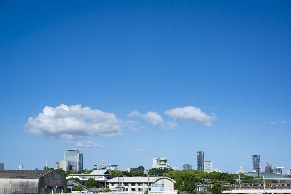 大阪城が見える風景