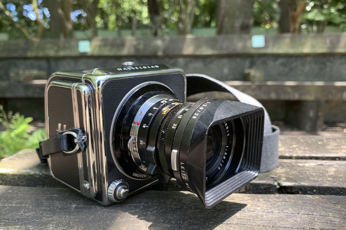 HasselBlad907Xにエルマリート28mm