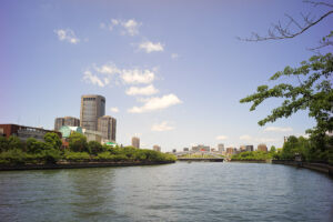 変態カメラで桜ノ宮公園・藤田邸跡公園の周辺を散歩写真してきた