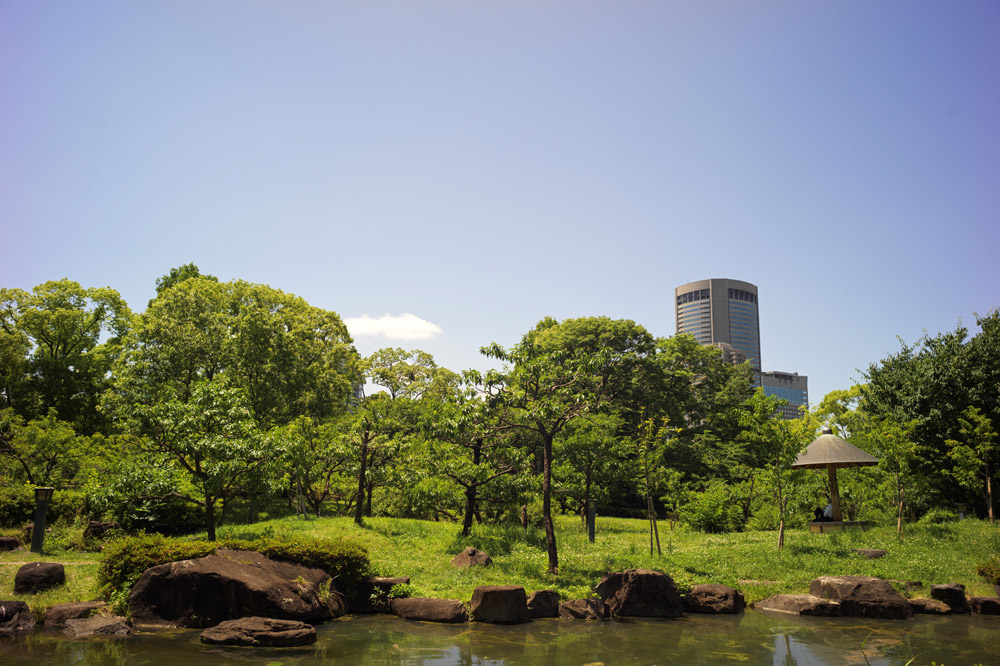 藤田邸跡公園内の景色