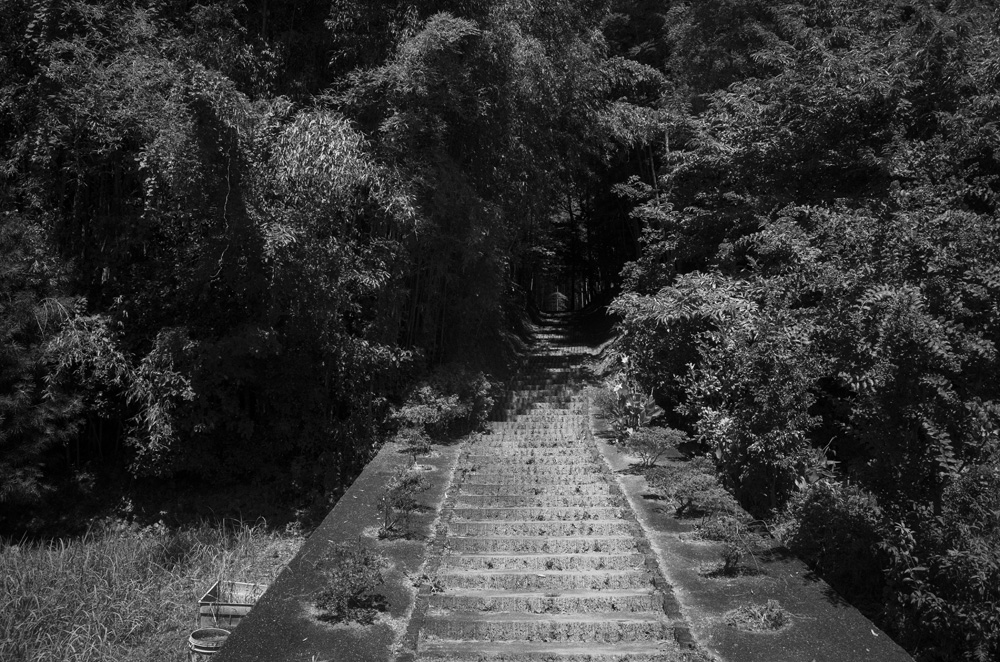 酒船石遺跡への階段